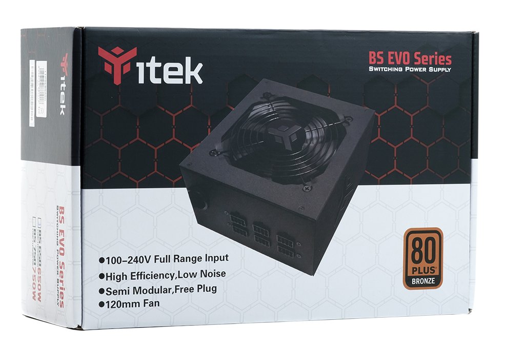 EAN 8056157881018 - itek BS650 EVO unidad de fuente de alimentación 650 W 24-pin ATX ATX Negro imagen 2