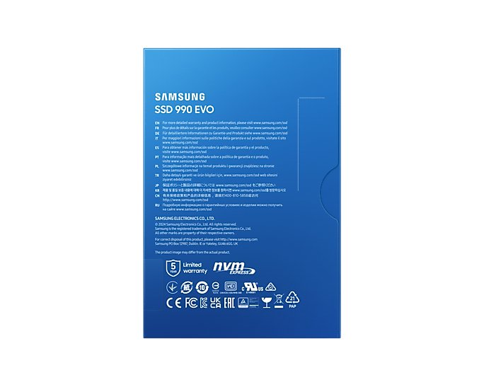 EAN 8806095300276 - Samsung 990 EVO 1 TB M.2 PCI Express 4.0 NVMe V-NAND TLC imagen 5