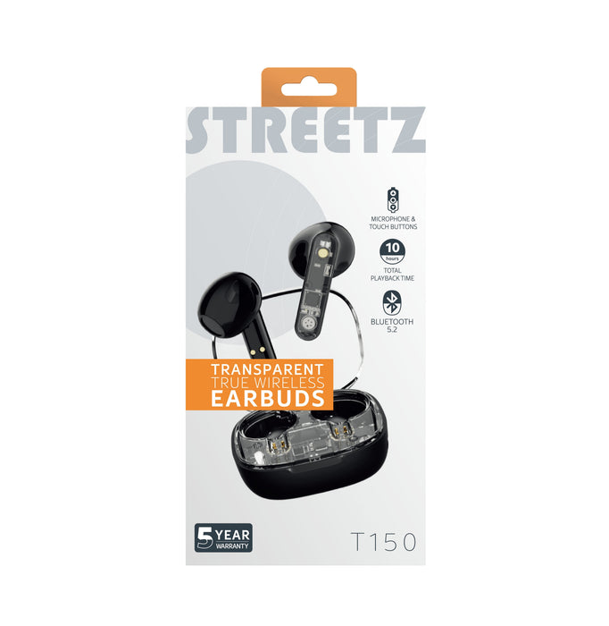 Streetz Bt Tws In-Ear KopfhRer Transparent Schwarz