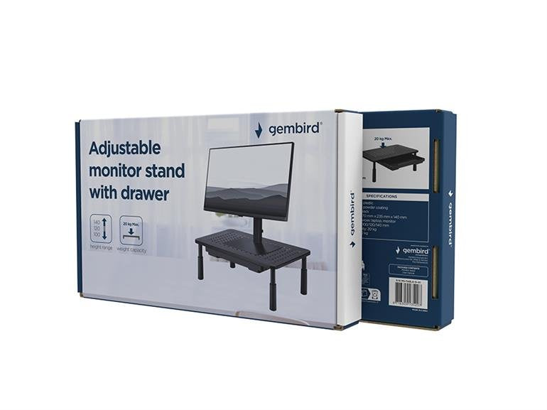 EAN 8716309135207 - Gembird MS-TABLE-D-01 soporte para monitor Negro imagen 11