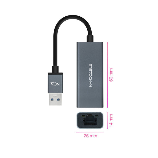 EAN 8433281011441 - Nanocable 10.03.0405 adaptador y tarjeta de red 1000 Mbit/s imagen 2