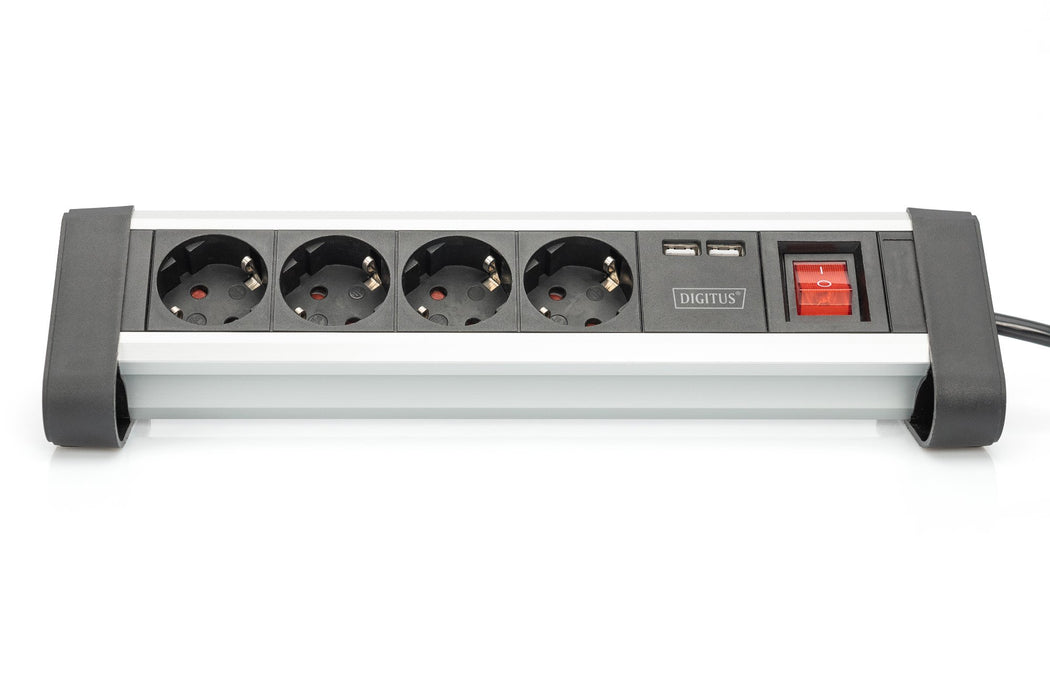 EAN 4016032443216 - Digitus DA-70614 base múltiple 1,5 m 4 salidas AC Interior Negro, Plata imagen 5