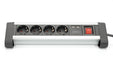 EAN 4016032443216 - Digitus DA-70614 base múltiple 1,5 m 4 salidas AC Interior Negro, Plata imagen 5