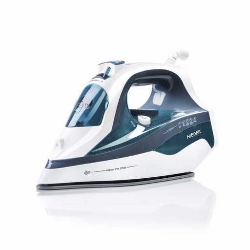 EAN 5608475009808 - Haeger Vapour Pro 2700 Plancha vapor-seco Suela de cerámica 2700 W Azul, Blanco imagen 1