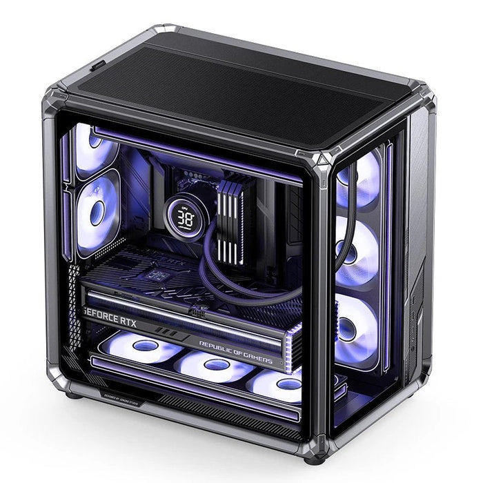 Caja Atx Jonsbo X400 Pro Cristal Templado Curvo Gris