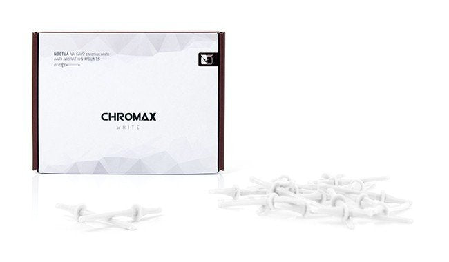 Noctua Na-Sav2.White - Juego De 20 Soportes Antivibracion Para Ventiladores, Blanco