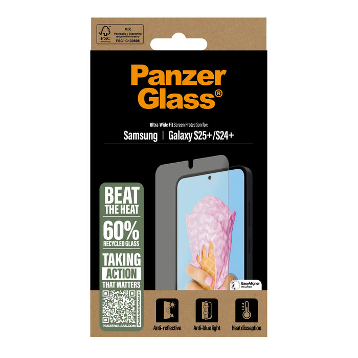 EAN 5715685017384 - PanzerGlass ® All-in-One Screen Protector Samsung Galaxy S25+ | S24+ | Ultra Wide Fit Protector de pantal imagen 3