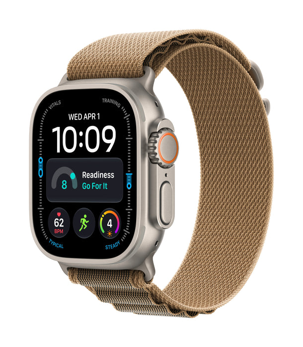 Watch Apple Watch Ultra 4 (2026) 5g 49mm Natural Titanium Case With Desert Alpine Loop S - Brown