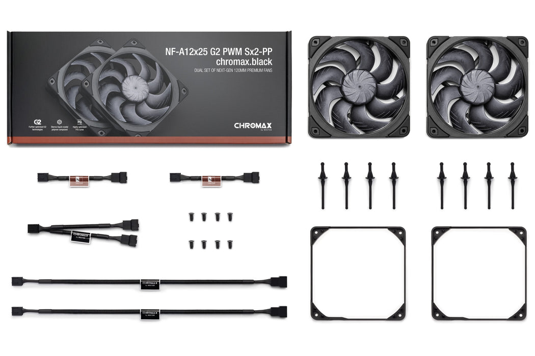 Ventilador Pc Noctua Nf-A12x25 G2 Pwm Sx2-Pp Chromax.Negro