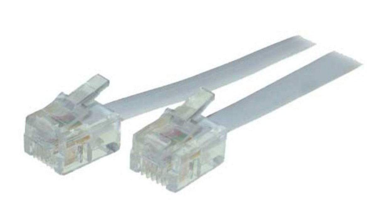 S-Impuls Western Conector Macho 6 4-Western Conector Macho 6 4 Blanco 20m