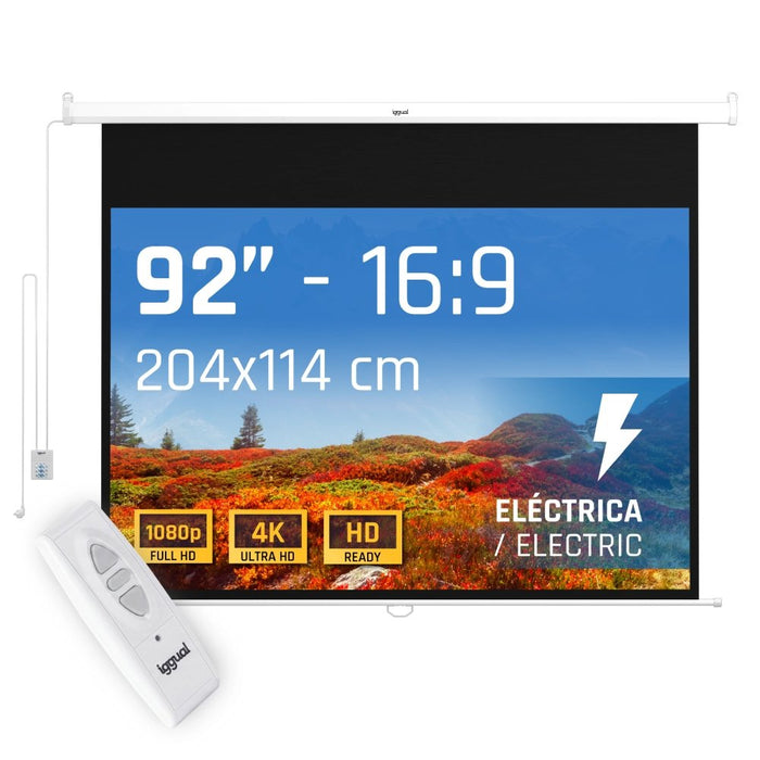 EAN 8435364308882 - iggual PSIPS203 pantalla de proyección 2,34 m (92") imagen 2
