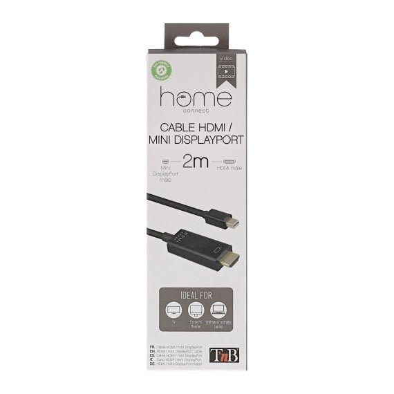 EAN 3303170104569 - T'nB Cable HDMI Mini Displayport 2m HDMI tipo A (Estándar) Negro imagen 4