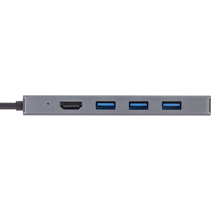 Inline Usb 3.2 Type-C Multi Hub (3x Usb-A 5gb/S + Usb Type-C (Pd 100w), Lector De Tarjetas, Hdmi 4k@30hz ), Otg, Carcasa De Aluminio