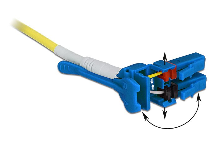 Delock Cabe De Fibra Óptica Lc  Lc Monomodo Os2 Uniboot 10 M