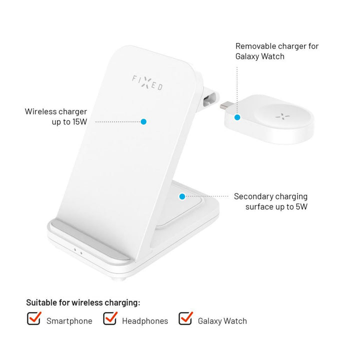 EAN 8591680169405 - FIXED FIXPOS-SA-WH cargador de dispositivo móvil Reloj inteligente, Smartphone, Auriculares Blanco USB Ca imagen 5