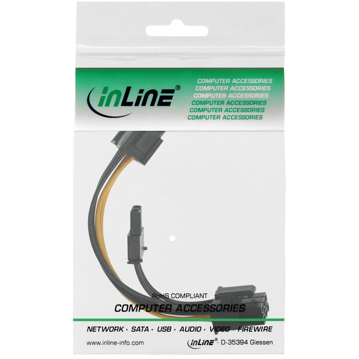 Adaptador De Alimentación Interno Inline De 6 Pines A 8 Pines Para Tarjetas Gráficas Pcie Pci-Express