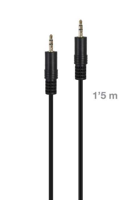 EAN 8422521032506 - Fonestar JACK-MM-1-5 cable de audio 1,5 m 3,5mm Negro imagen 1