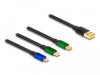 EAN 4043619853595 - DeLOCK 85359 cable USB USB 2.0 1,13 m USB A USB C/Micro-USB B Negro, Verde, Azul imagen 3