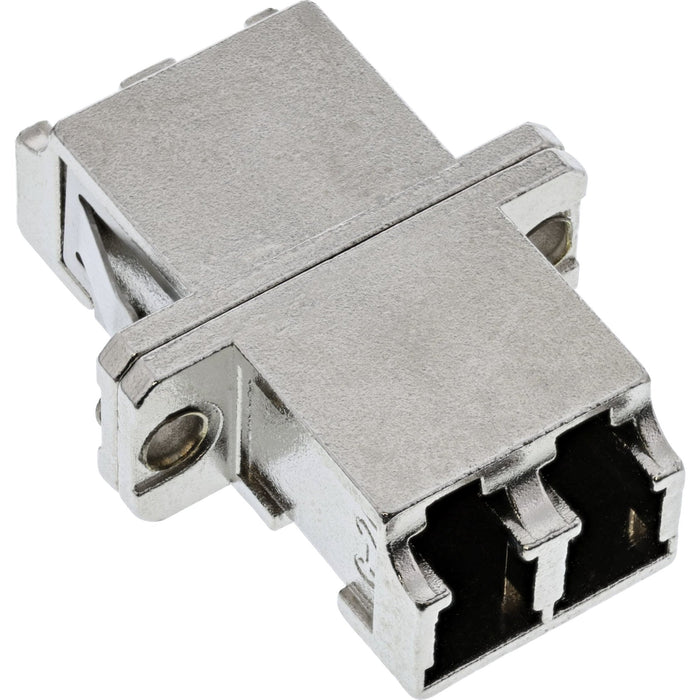 Adaptador De Fibra Óptica Inline Metal Duplex Lc/Lc Sm Funda De Cerámica Con Brida