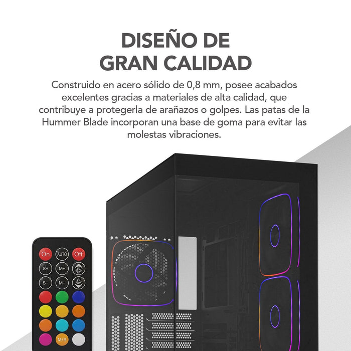 Caja Pc Gaming Semitorre Nox Hummer Blade
