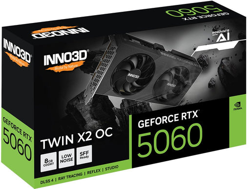 EAN 8886307702517 - INNO3D GeForce RTX 5060 TWIN X2 OC V2 NVIDIA 8 GB GDDR7 imagen 2