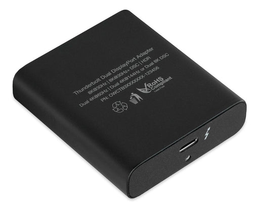 EAN 0810586037327 - OWC Thunderbolt Dual DisplayPort Adapter Adaptador gráfico USB 7680 x 4320 Pixeles Negro imagen 2
