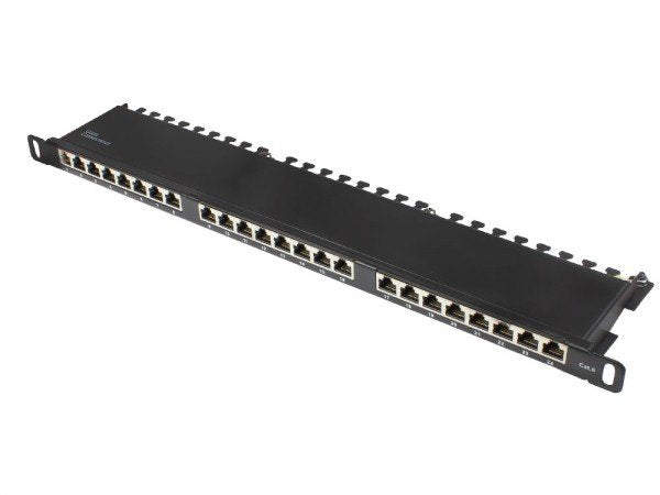 Good Connections Patchpanel 19"Cat. 6 24-P. 0,5 He Schw.
