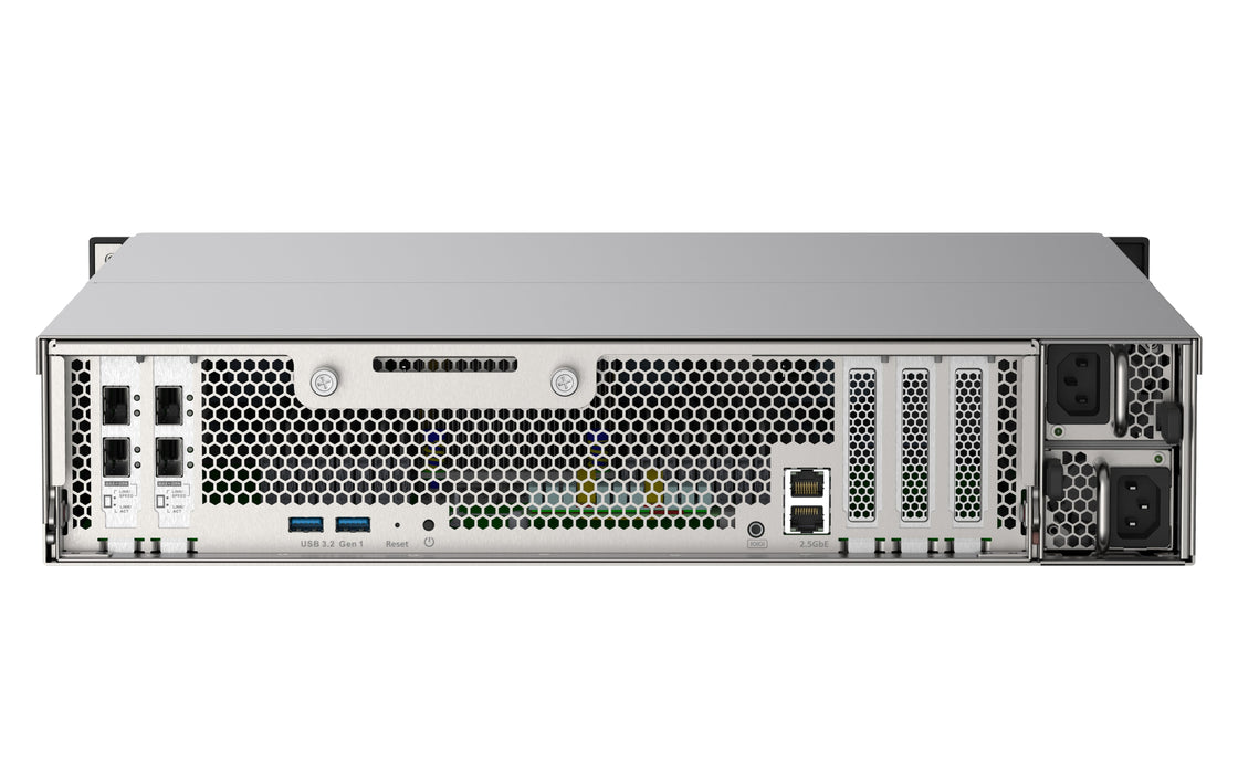 EAN 4713213518670 - QNAP TS-h2490FU NAS Bastidor (2U) EPYC 7302P 256 GB DDR4 0 TB QuTS hero Negro, Gris imagen 6