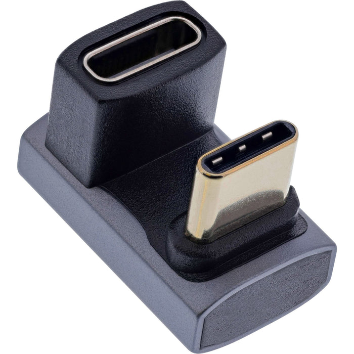 Inline® Usb4 Adapter, Usb-C Male/Female 180°, Aluminium, Gris