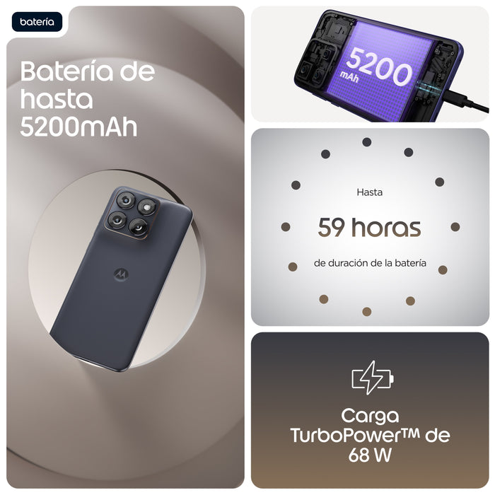 Motorola Edge70 Fusion 256gb (Silhouette, Android, 8 Gb) Pbbd0002se