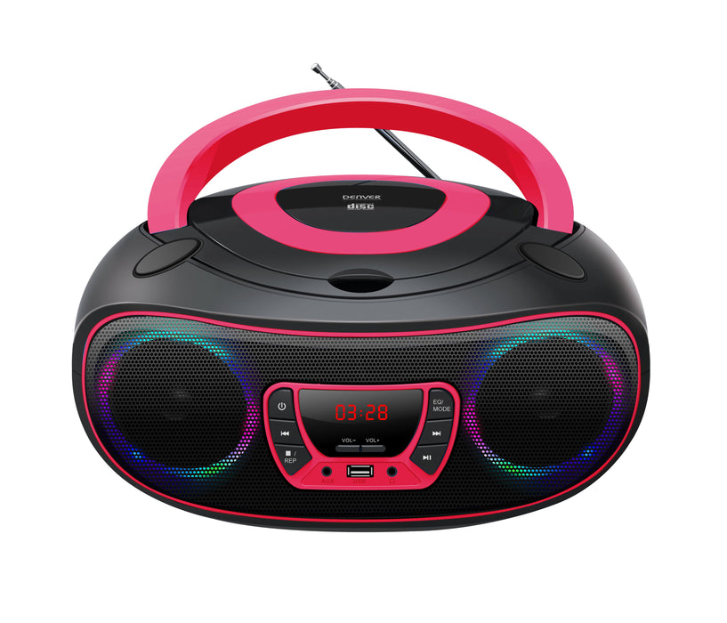 EAN 5706751040726 - Denver TCL-212BT PINK Negro, Rosa Reproductor de CD portátil imagen 2