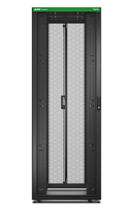 Apc Easy Rack 48ux800x1200 Roof Side Panel Castors Feet No Bottom 4 Brackets Black