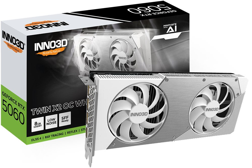 Tarjeta  Grafica Inno3d Geforce Rtx 5060 Twin X2 Oc Nvidia 8 Gb Gddr7 N50602-08d7x-195070w