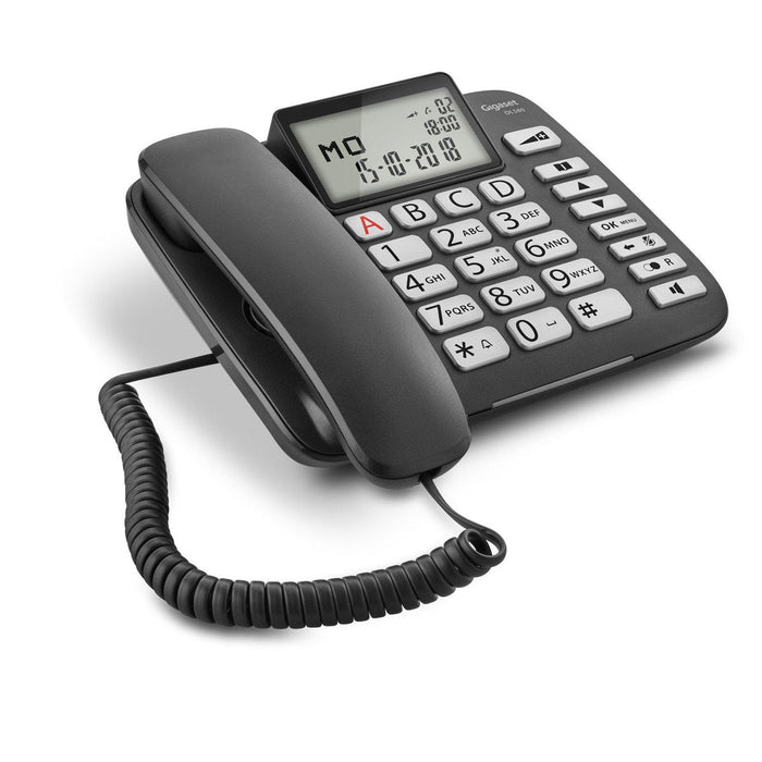 Gigaset Dl580 Teléfono Fijo Teclas Grandes Negro