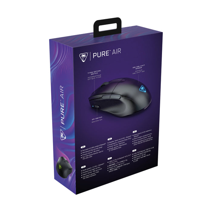 EAN 0731855711024 - Turtle Beach Pure Air ratón Juego mano derecha RF Wireless + Bluetooth Óptico 26000 DPI imagen 10