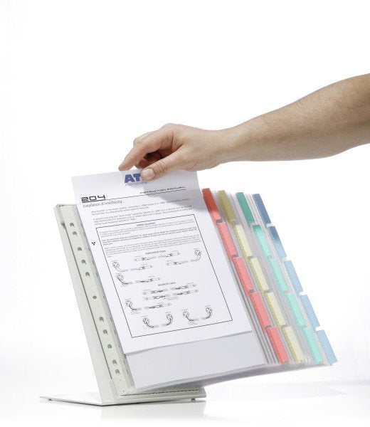 Durable Function Table - Displaytafelsystem - 20 Compartimentos - Para A4 - Azul, Amarillo, Rojo, Verde (Paquete De 20)