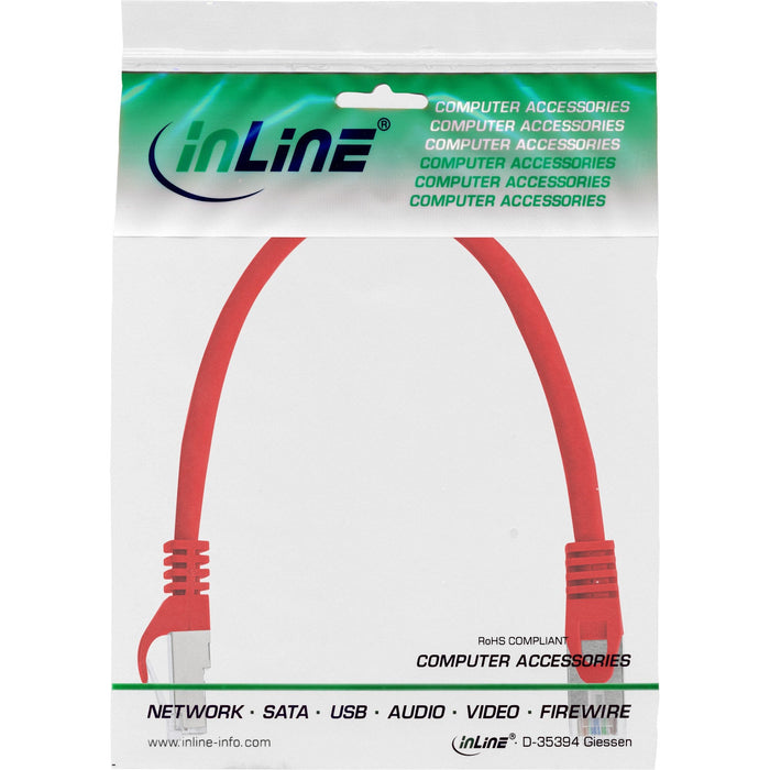 Cable De Red Inline F/Utp Cat.5e Rojo 0.3m