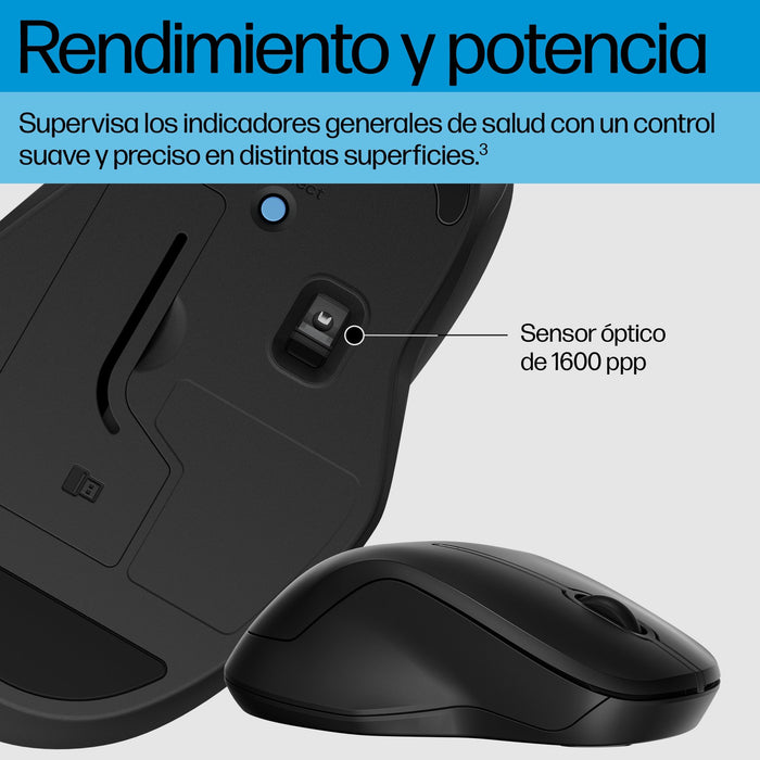 EAN 0197498130101 - HP 255 Dual Wireless Mouse ratón Oficina Ambidextro Bluetooth Óptico 1600 DPI imagen 6