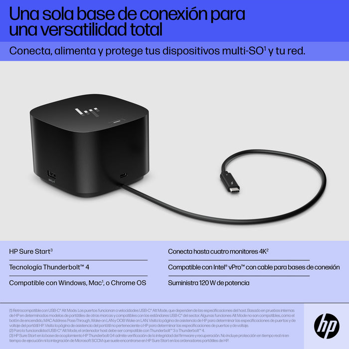 EAN 5056304397747 - HP Thunderbolt 120W G4 Dock Alámbrico Thunderbolt 4 Negro imagen 10