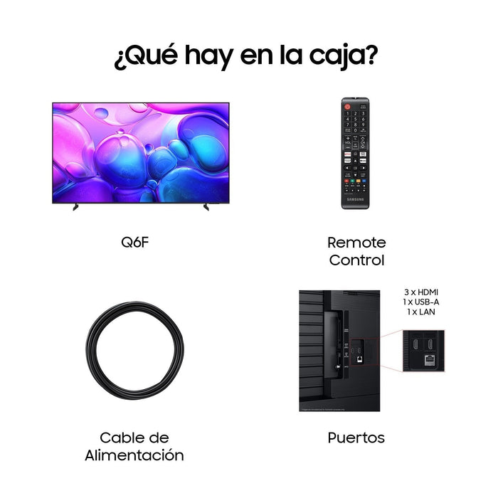 Televisor Samsung  55" Qled Q6f 4k Vision Ai Smart Tv 2025