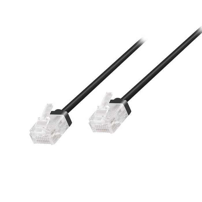 Patch Cable Cat.6a U Utp Slim High-Flex, Negro 5,00 M