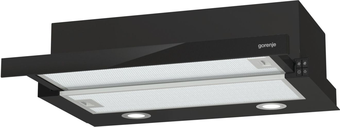 EAN 3838782388453 - Gorenje TH62E4BG Semintegrada (extraíble) Negro 450 m³/h imagen 3