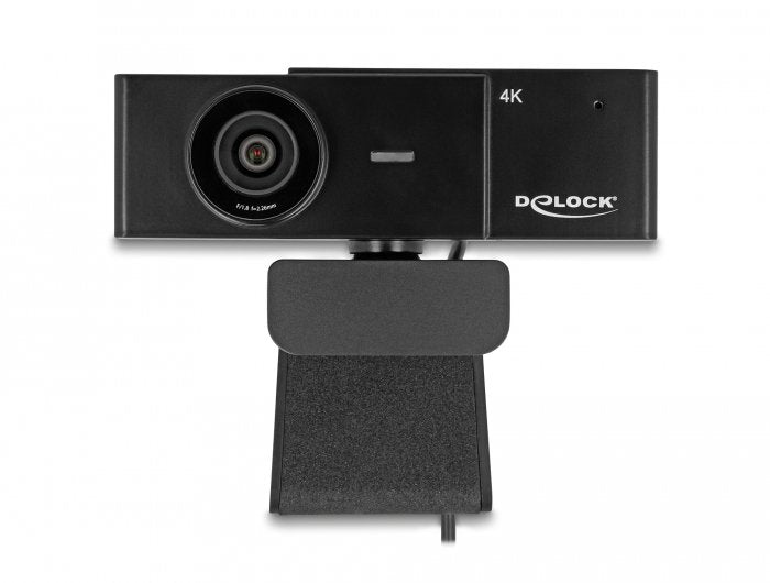 Delock Webcam Usb Uhd Con Micrófono 4k 30 Hz Punto De Vista De 110° Y Trípode