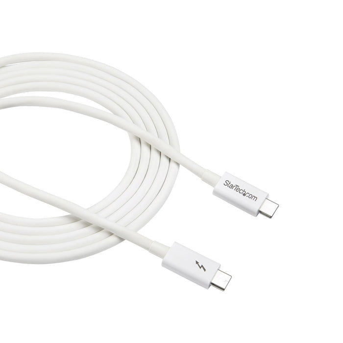 Cable 2m Thunderbolt 3 Usb-C   Cabl Blanco Compatible Displayport