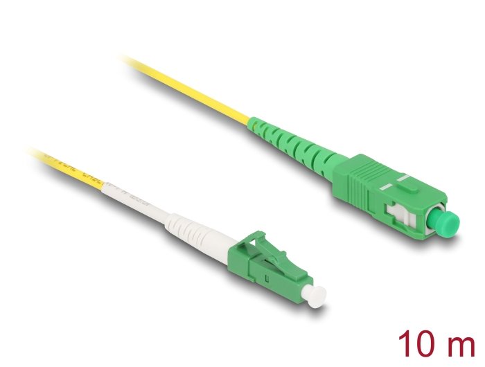 Delock Cable Lichtwellenleiter Lc-Apc Zu Sc-Apc Simplex Singlemode Os2 10 M
