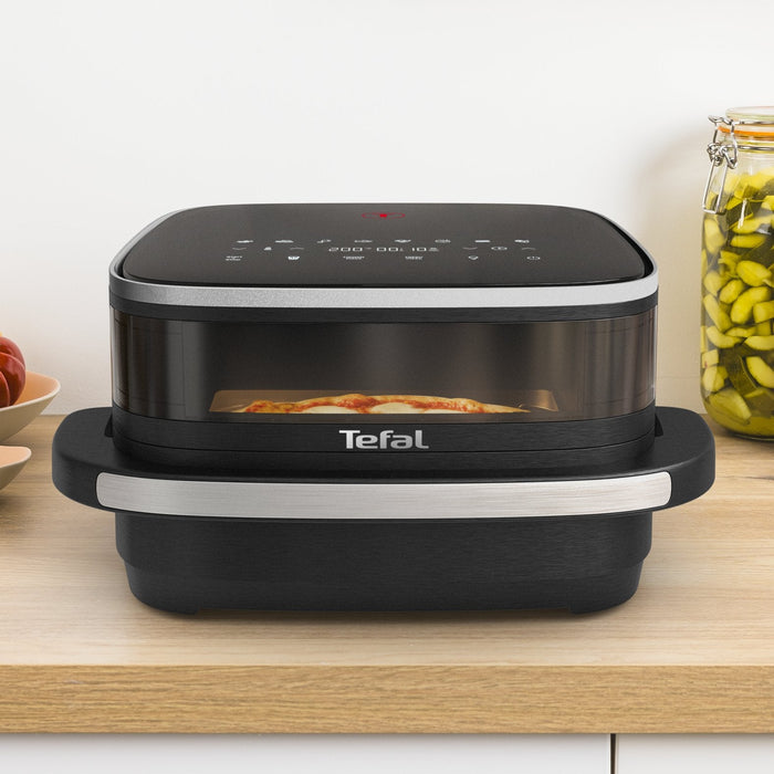 Freidora Tefal Easy Fry Xl Surface Fw4018e0  2200 W  Caliente Negro