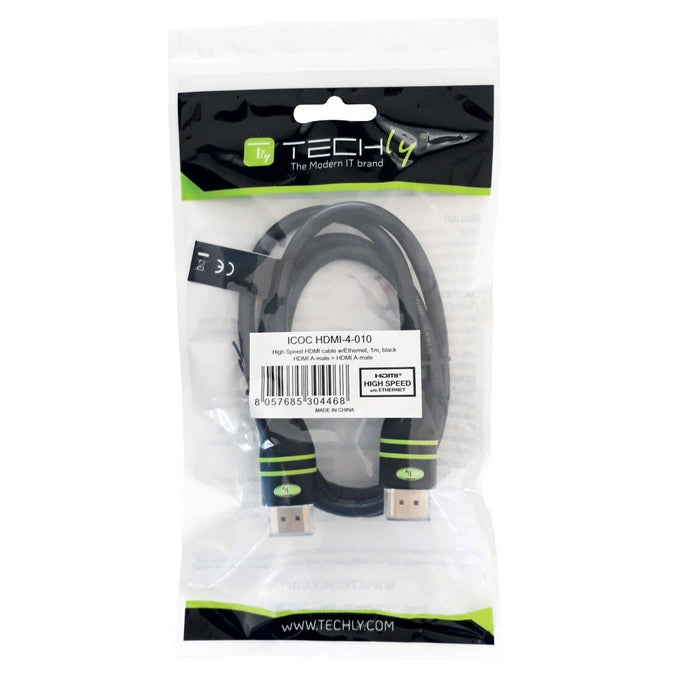 EAN 8057685304475 - Techly 2.0m HDMI-A M/M cable HDMI 2 m HDMI tipo A (Estándar) Negro imagen 2
