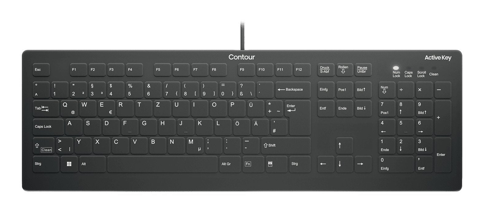 Ak-C8112 Medical Keyboard Negro