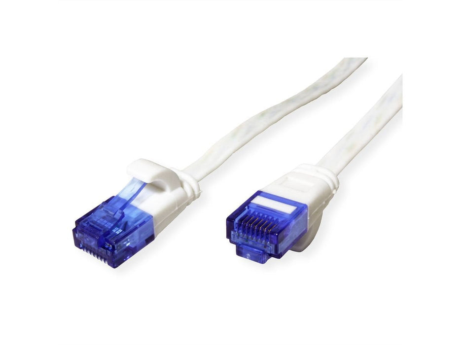 Value Cable De Red Cat.6a (Class Ea) Utp, Extra-Flach, Wei, 1 M