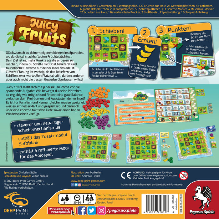EAN 4250231728617 - Pegasus Spiele Juicy Fruits 50 min Juego de mesa Interpretación de roles imagen 4